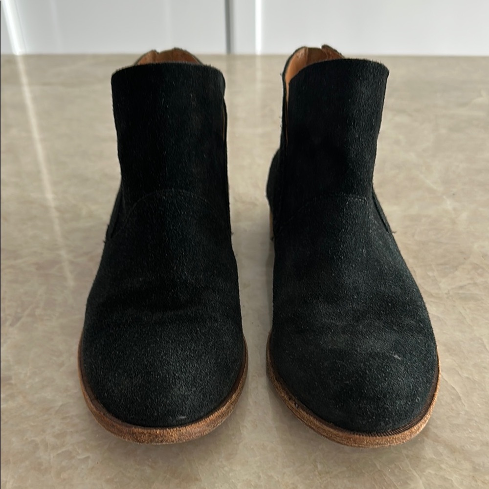 Kork-Ease Women's Black Suede Leather Shoes 10M